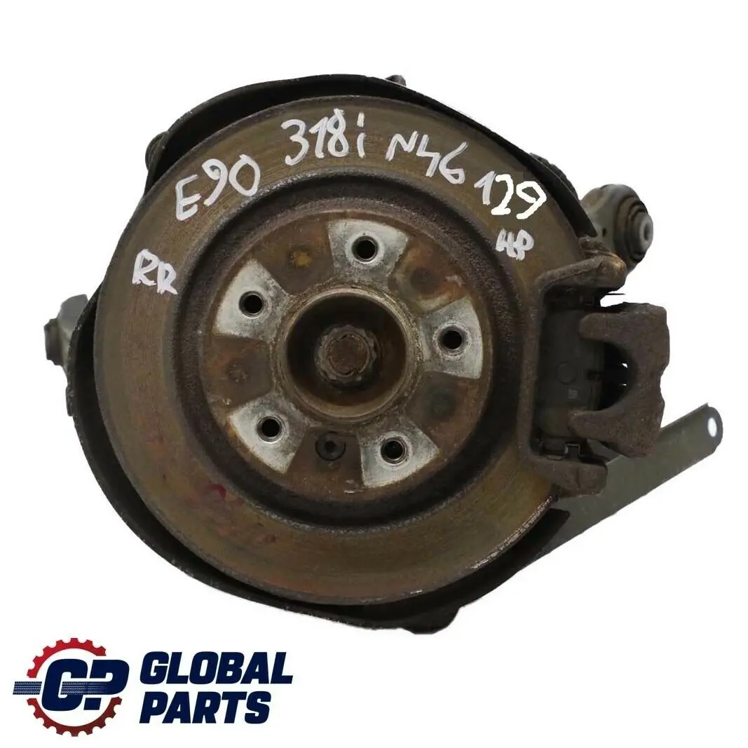 N46 Trasera Derecha Suspensión Cubo Portador Disco de Freno para BMW E90 318i con número de pieza 6774810 BMW E90 318i N46 Trasera Derecha Suspensión Cubo Portador Disco de Freno - SKU 6774810-18 - Número de pieza 6774810