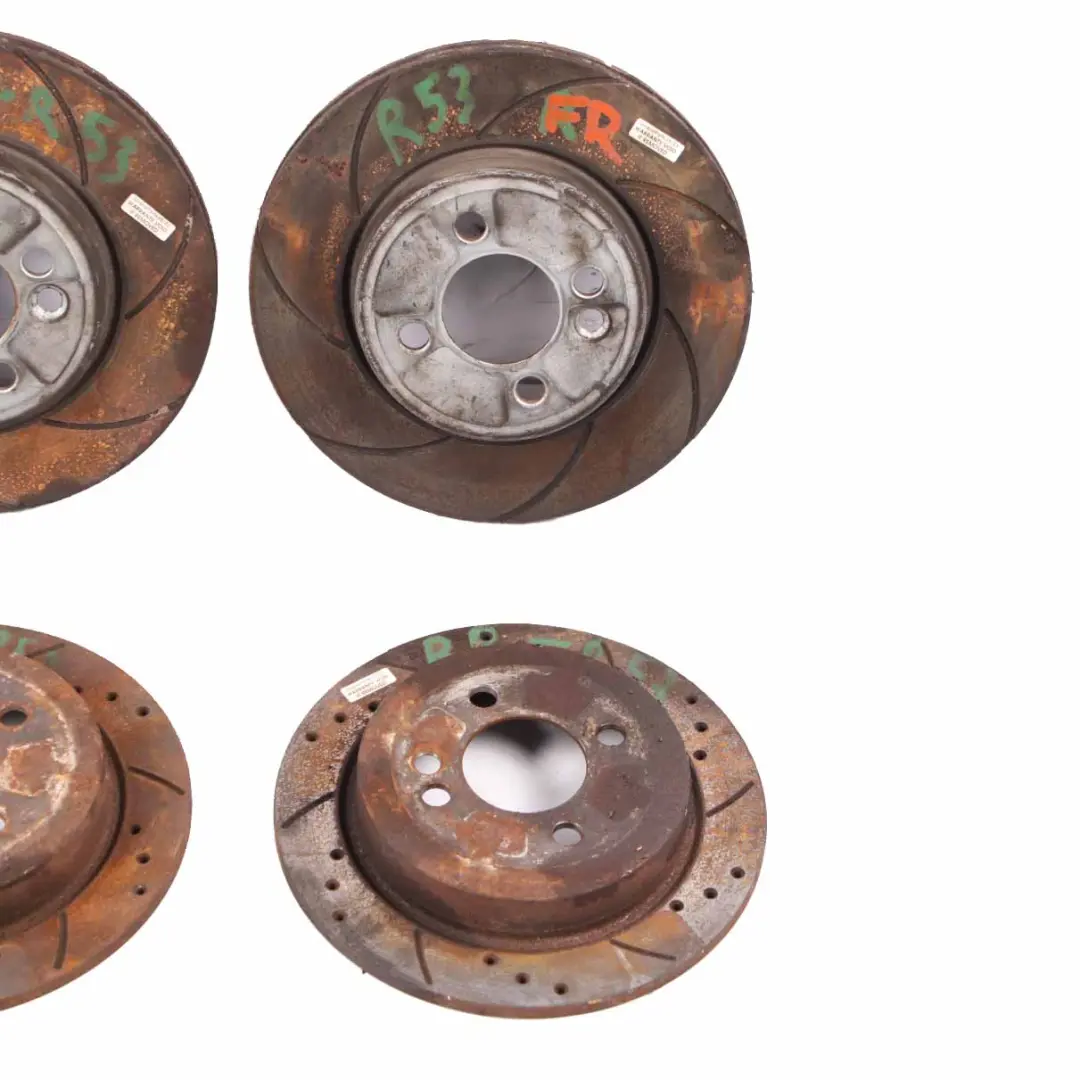 Brake Disc Set Mini R50 R52 R53 Front Rear Wheel Brake Disc 276X22 259X10 to with Part number 6774987 Brake Disc Set Mini R50 R52 R53 Front Rear Wheel Brake Disc 276X22 259X10 - SKU 6774987-3 - Part number 6774987