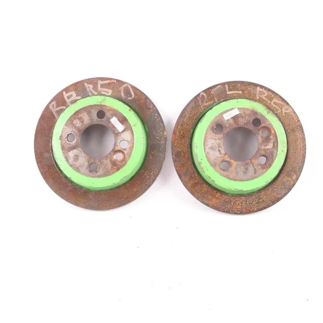 Brake Disc Set Mini R50 R53 R55 R56 Perforated Brake Disc Rear Wheel 259X10 to with Part number 6774987 Brake Disc Set Mini R50 R53 R55 R56 Perforated Brake Disc Rear Wheel 259X10 - SKU 6774987 - Part number 6774987