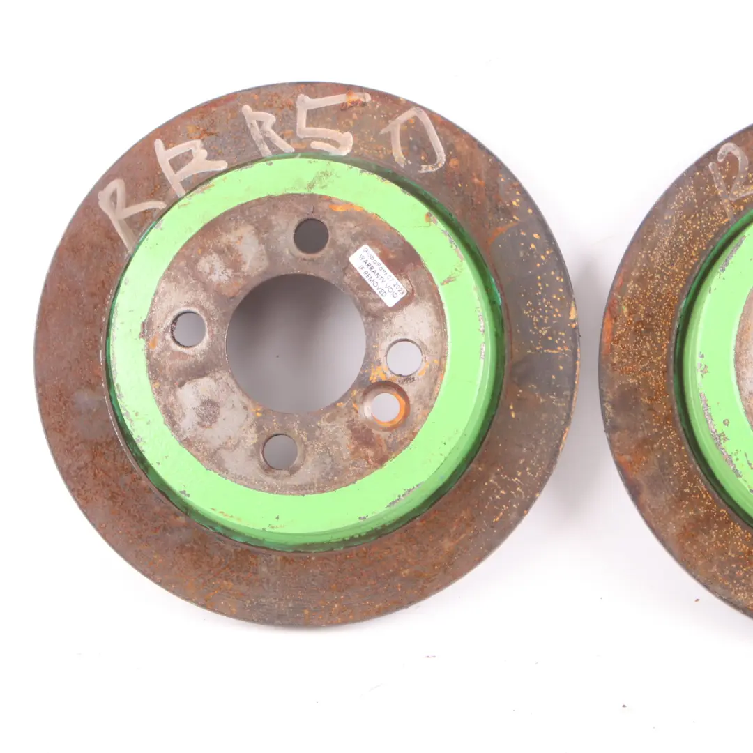 Brake Disc Set Mini R50 R53 R55 R56 Perforated Brake Disc Rear Wheel 259X10 to with Part number 6774987 Brake Disc Set Mini R50 R53 R55 R56 Perforated Brake Disc Rear Wheel 259X10 - SKU 6774987 - Part number 6774987