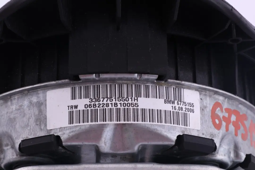 Steering Wheel Air Module Bag Driver's Side to BMW 1 SERIES E81 E82 E87 E88 with Part number 6775155 BMW 1 SERIES E81 E82 E87 E88 Steering Wheel Air Module Bag Driver's Side - SKU 6775155-4 - Part number 6775155