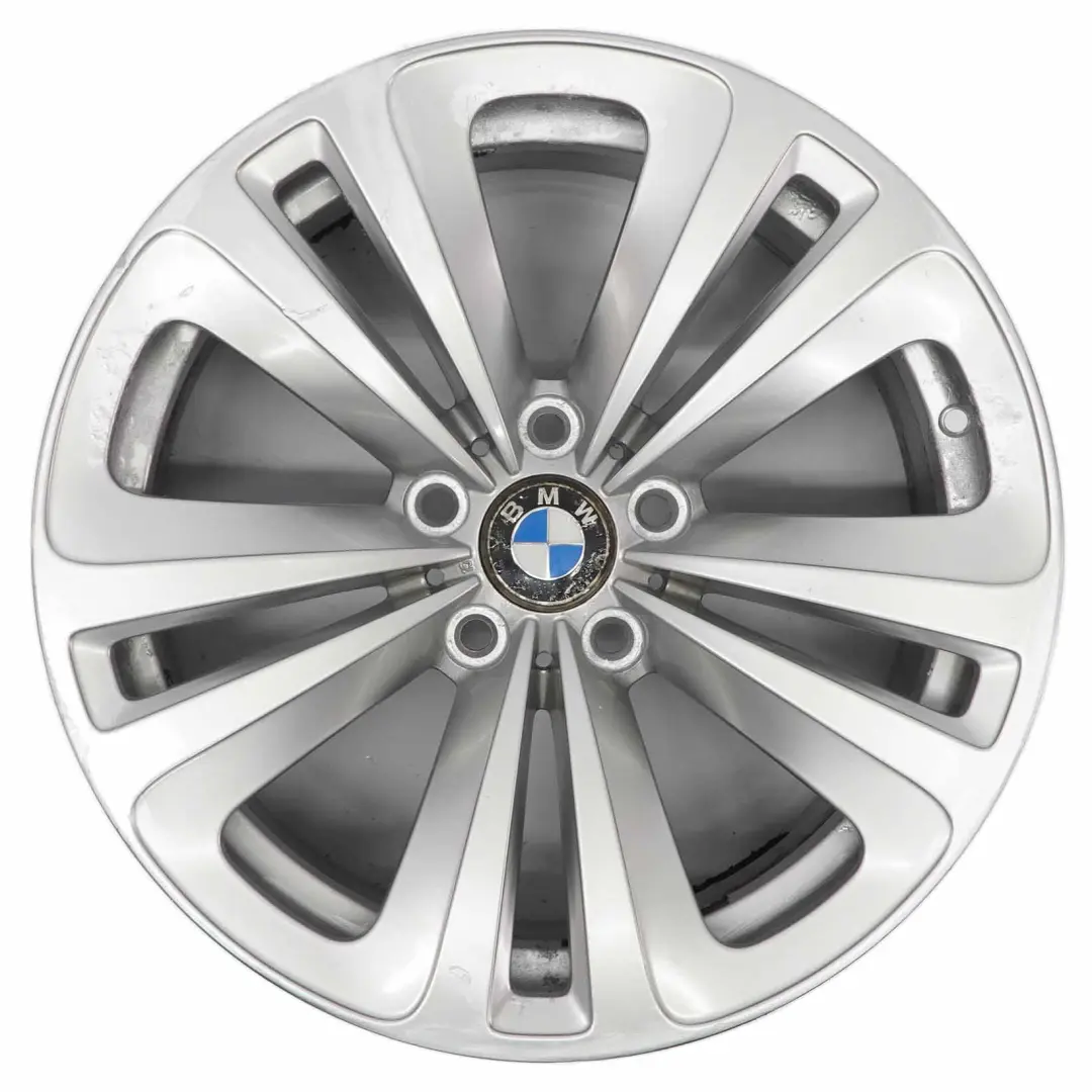 Rim BMW F01 F07 F12 Silver Alloy 18" Dual Spoke 234 8J ET:30 to Wheel with Part number 6775403 Wheel Rim BMW F01 F07 F12 Silver Alloy 18" Dual Spoke 234 8J ET:30 - SKU 6775403-4 - Part number 6775403