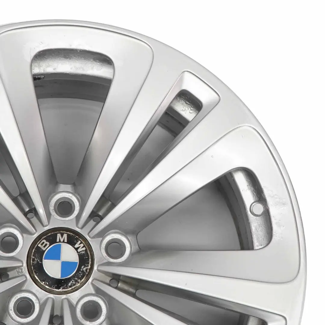 Rim BMW F01 F07 F12 Silver Alloy 18" Dual Spoke 234 8J ET:30 to Wheel with Part number 6775403 Wheel Rim BMW F01 F07 F12 Silver Alloy 18" Dual Spoke 234 8J ET:30 - SKU 6775403-4 - Part number 6775403