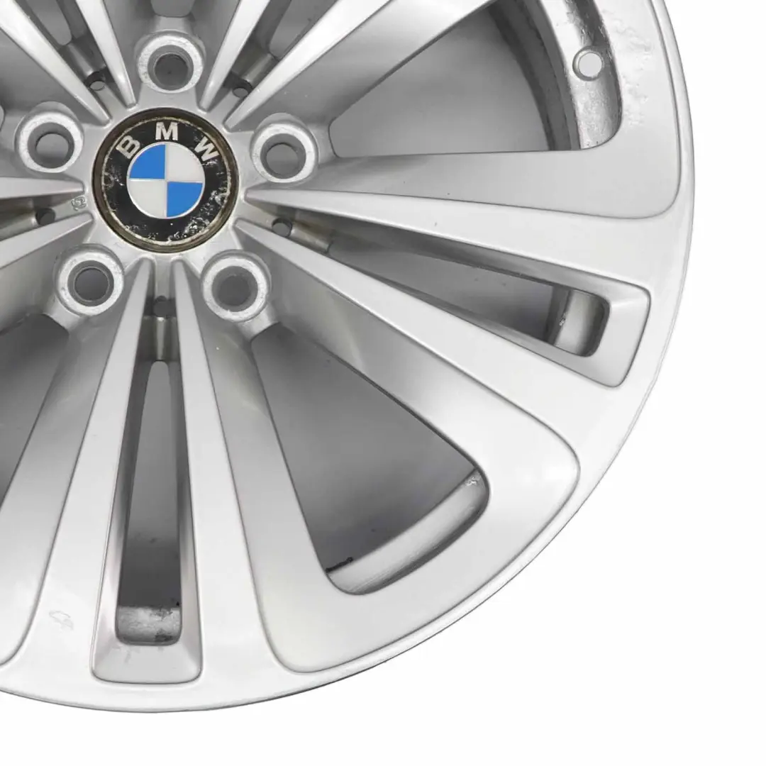 Rim BMW F01 F07 F12 Silver Alloy 18" Dual Spoke 234 8J ET:30 to Wheel with Part number 6775403 Wheel Rim BMW F01 F07 F12 Silver Alloy 18" Dual Spoke 234 8J ET:30 - SKU 6775403-4 - Part number 6775403