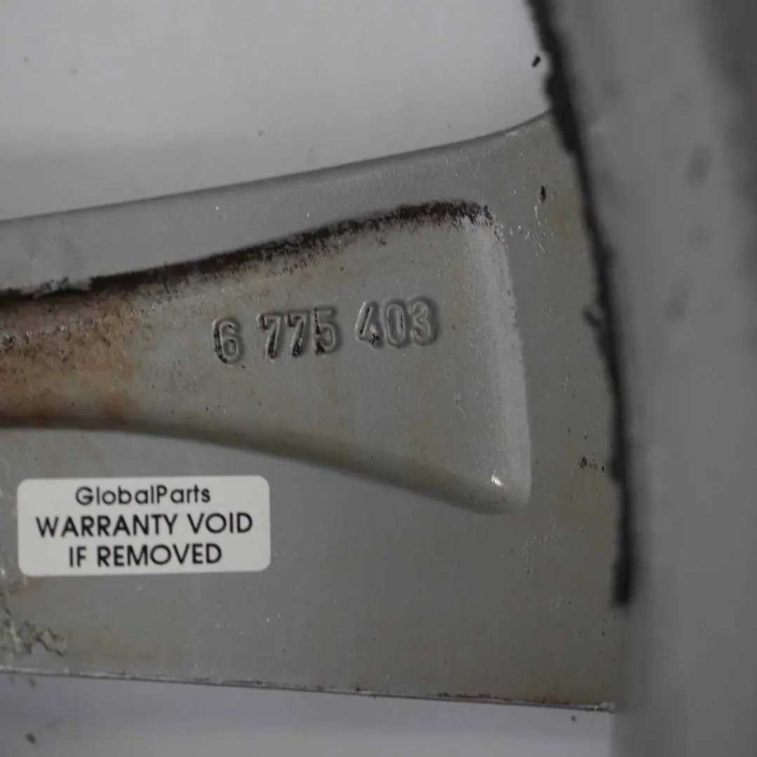 Rim BMW F01 F07 F12 Silver Alloy 18" Dual Spoke 234 8J ET:30 to Wheel with Part number 6775403 Wheel Rim BMW F01 F07 F12 Silver Alloy 18" Dual Spoke 234 8J ET:30 - SKU 6775403-4 - Part number 6775403