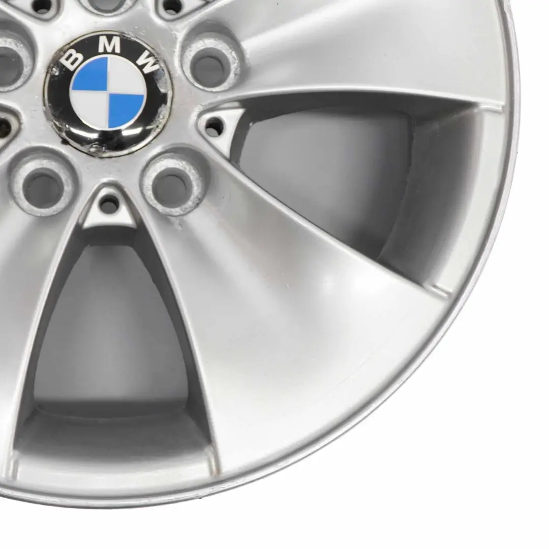 Silberne Leichtmetallfelge 16" 7J ET:34 M Spider Speiche 155 für BMW E90 E91 mit Teilenummer 6775594 BMW E90 E91 Silberne Leichtmetallfelge 16" 7J ET:34 M Spider Speiche 155 - SKU 6775594-2 - Teilenummer 6775594
