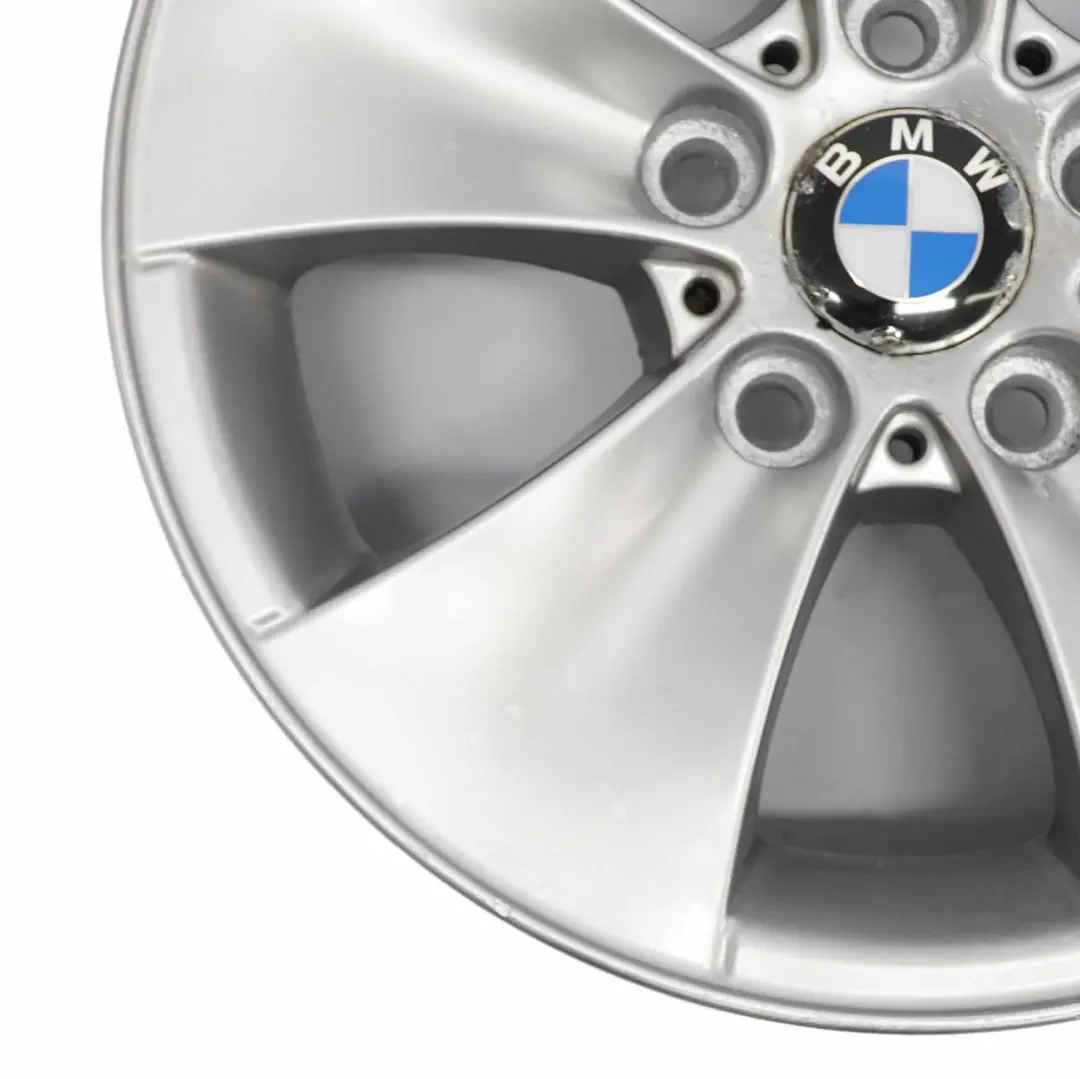 Silberne Leichtmetallfelge 16" 7J ET:34 M Spider Speiche 155 für BMW E90 E91 mit Teilenummer 6775594 BMW E90 E91 Silberne Leichtmetallfelge 16" 7J ET:34 M Spider Speiche 155 - SKU 6775594-2 - Teilenummer 6775594