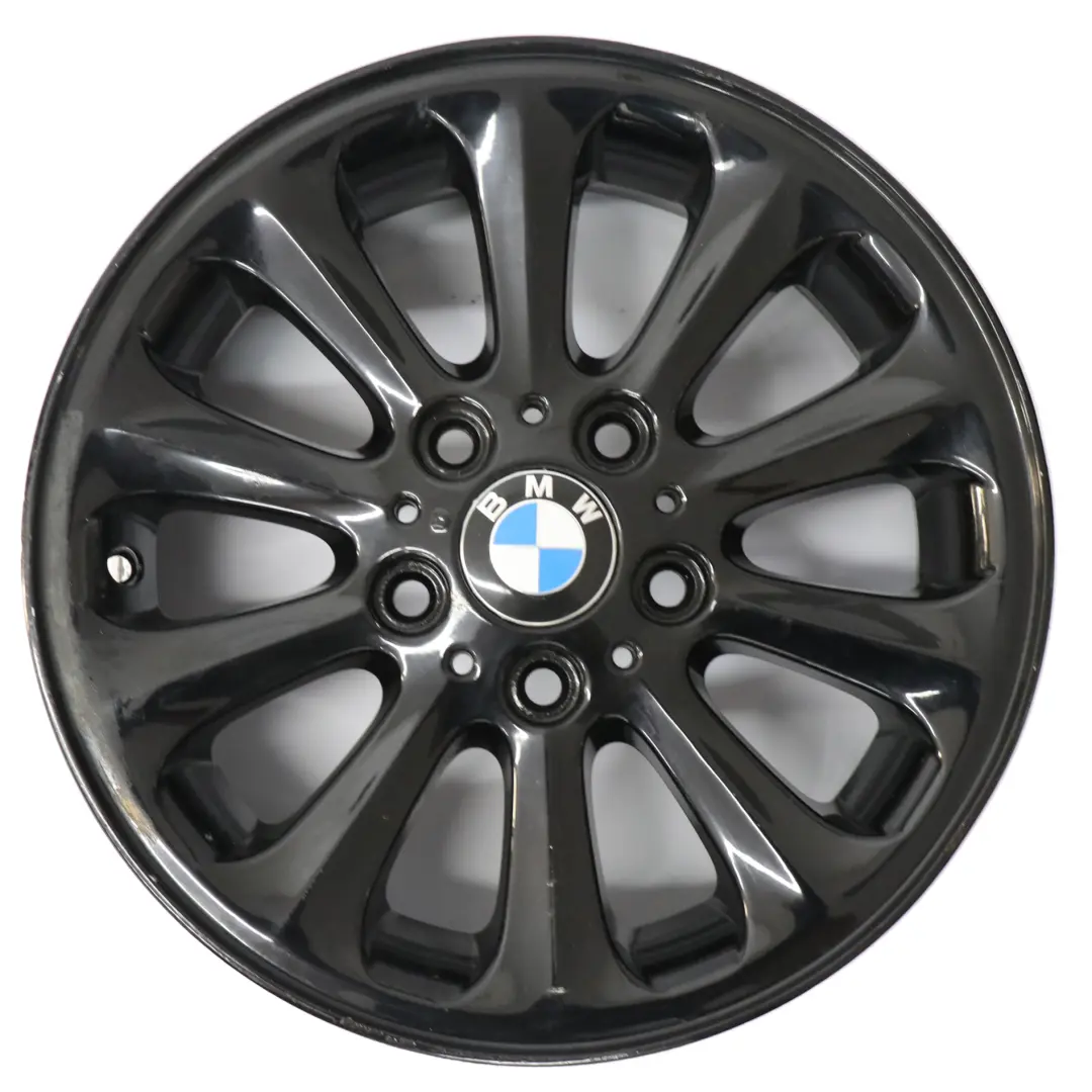 BMW E81 E82 E87 E88 Cerchio in lega nera 16" Spider Spoke 139 6,5J - SKU 6775618-5 - Numero di parte 6775618