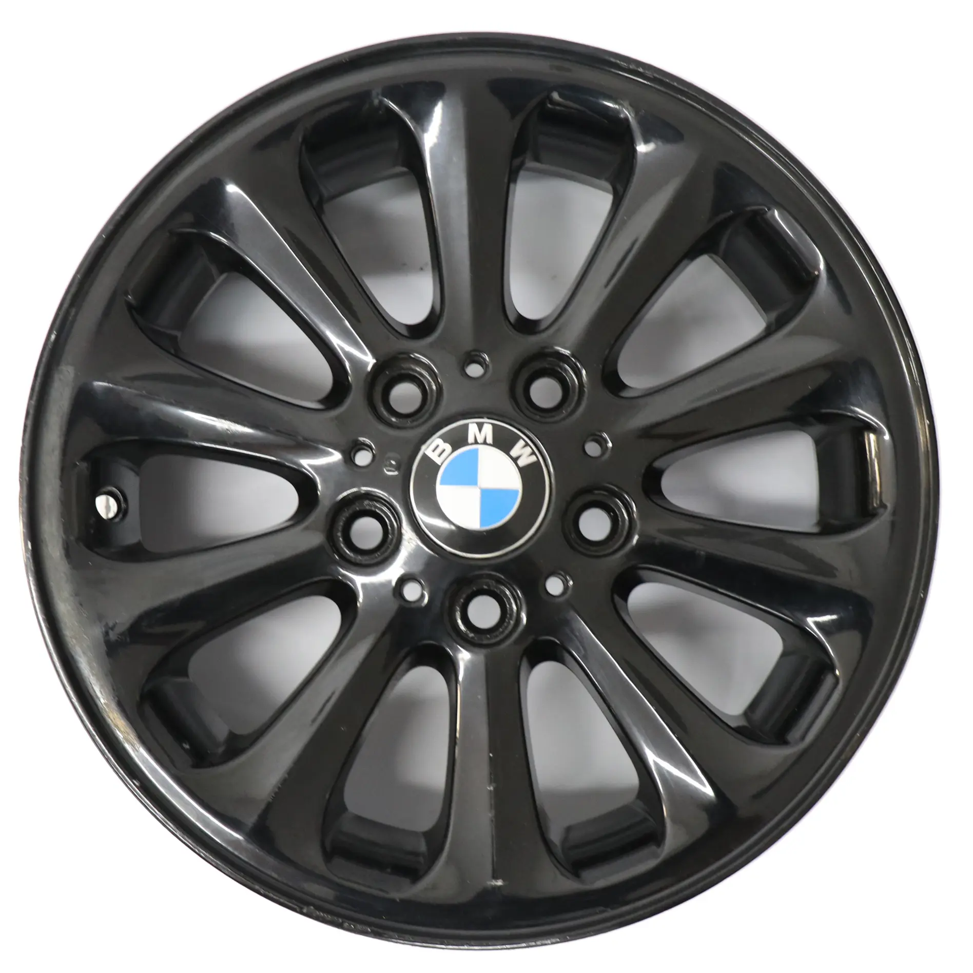 BMW E81 E82 E87 E88 Llanta de aleación negra 16" Spider Spoke 139 6,5J 6775618