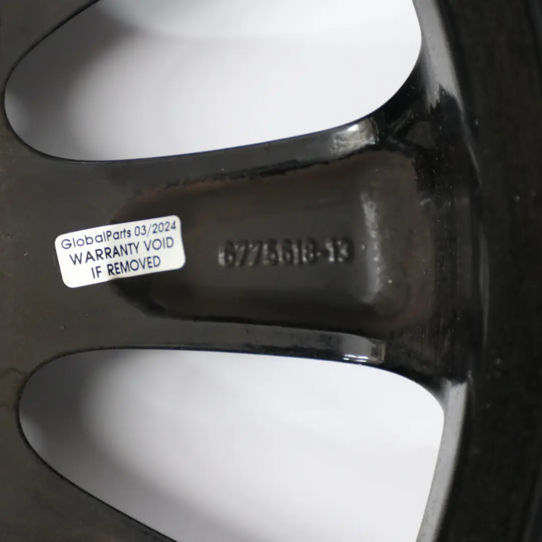 BMW E81 E82 E87 E88 Cerchio in lega nera 16" Spider Spoke 139 6,5J - SKU 6775618-5 - Numero di parte 6775618