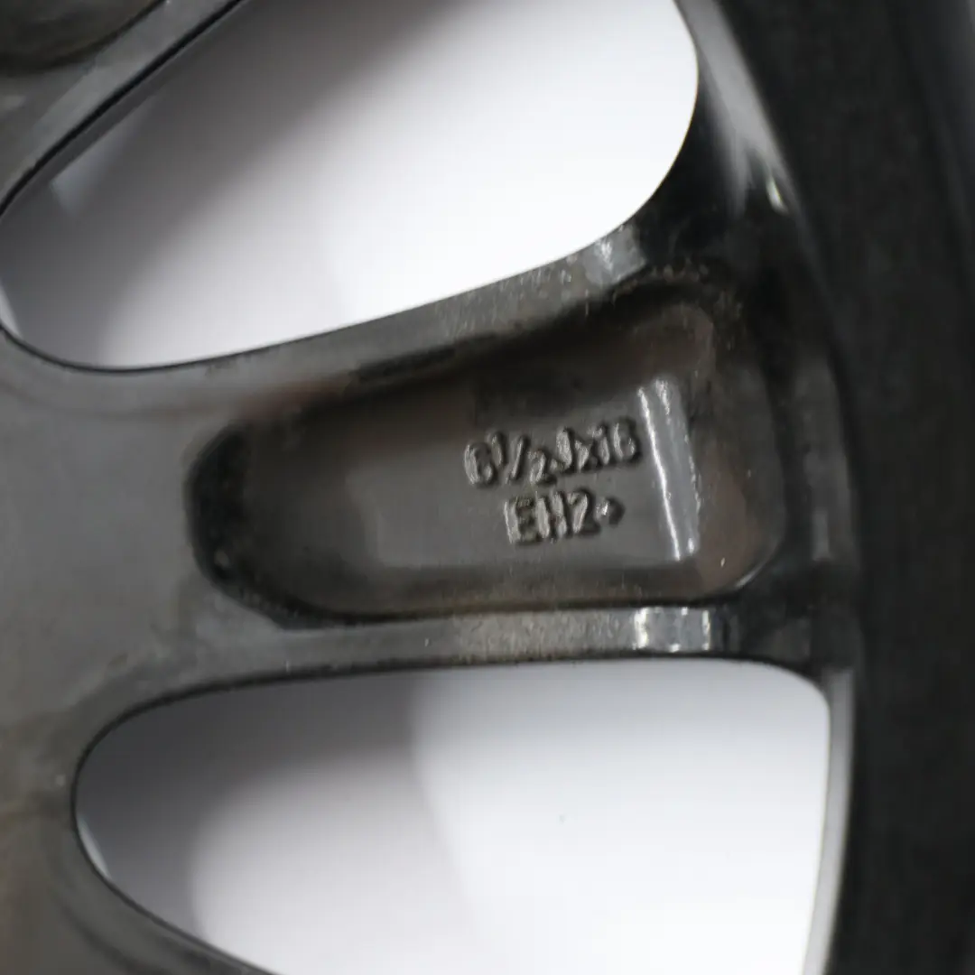 BMW E81 E82 E87 E88 Cerchio in lega nera 16" Spider Spoke 139 6,5J - SKU 6775618-5 - Numero di parte 6775618