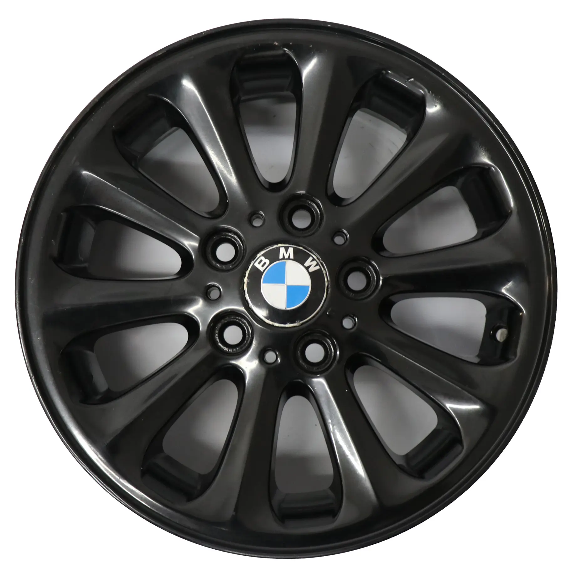 BMW E81 E82 E87 E88 Llanta de aleación negra 16" Spider Spoke 139 6,5J 6775618