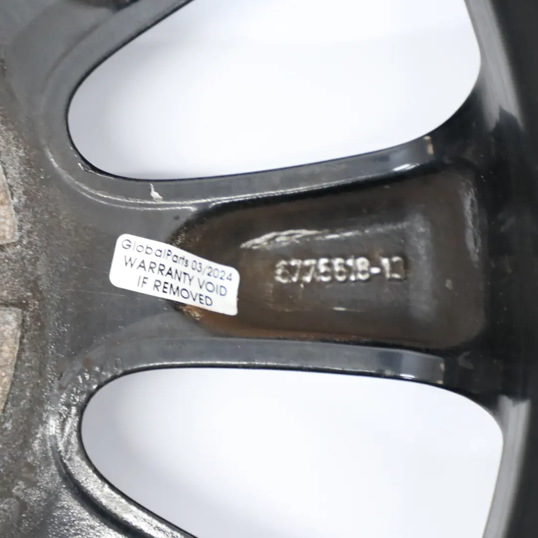 Alloy Wheel Rim 16" Spider Spoke 139 6,5J to BMW E81 E82 E87 E88 Black with Part number 6775618 BMW E81 E82 E87 E88 Black Alloy Wheel Rim 16" Spider Spoke 139 6,5J - SKU 6775618-7 - Part number 6775618