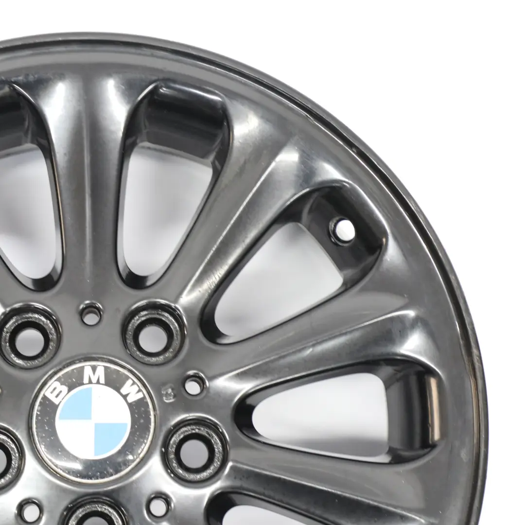 Alloy Wheel Rim 16" Spider Spoke 139 6,5J to BMW E81 E82 E87 E88 Black with Part number 6775618 BMW E81 E82 E87 E88 Black Alloy Wheel Rim 16" Spider Spoke 139 6,5J - SKU 6775618-7 - Part number 6775618