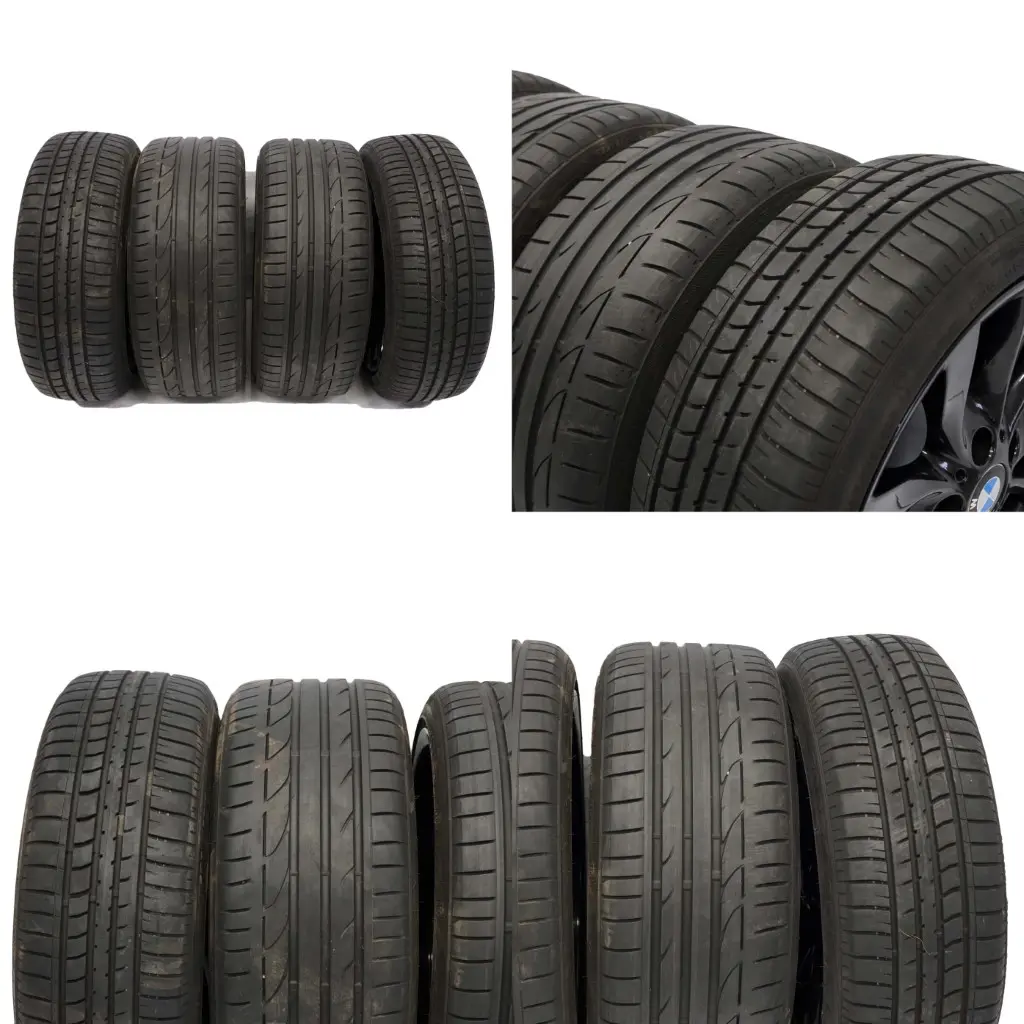 BMW E81 E82 E87 Completo 4x Cerchio AlluMini o IN Lega Pneumatici 18 " Raggi V - SKU 6775634-6779380 - Numero di parte 6775634/6779380
