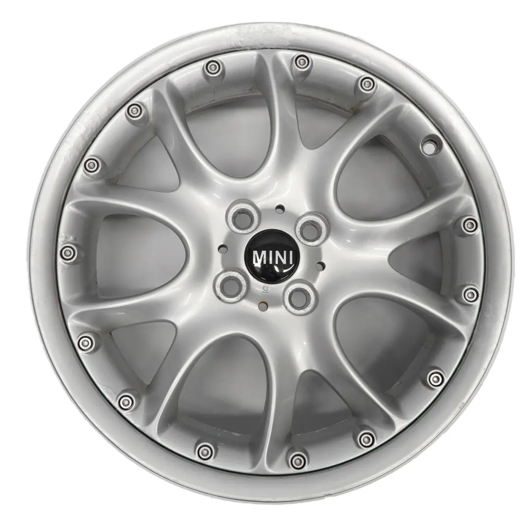Mini Cooper R50 R53 R56 Silver Wheel Alloy Rim 17" ET:48 7J Web Cross Spoke 98 - SKU 6775686-3 - Part number 6775686