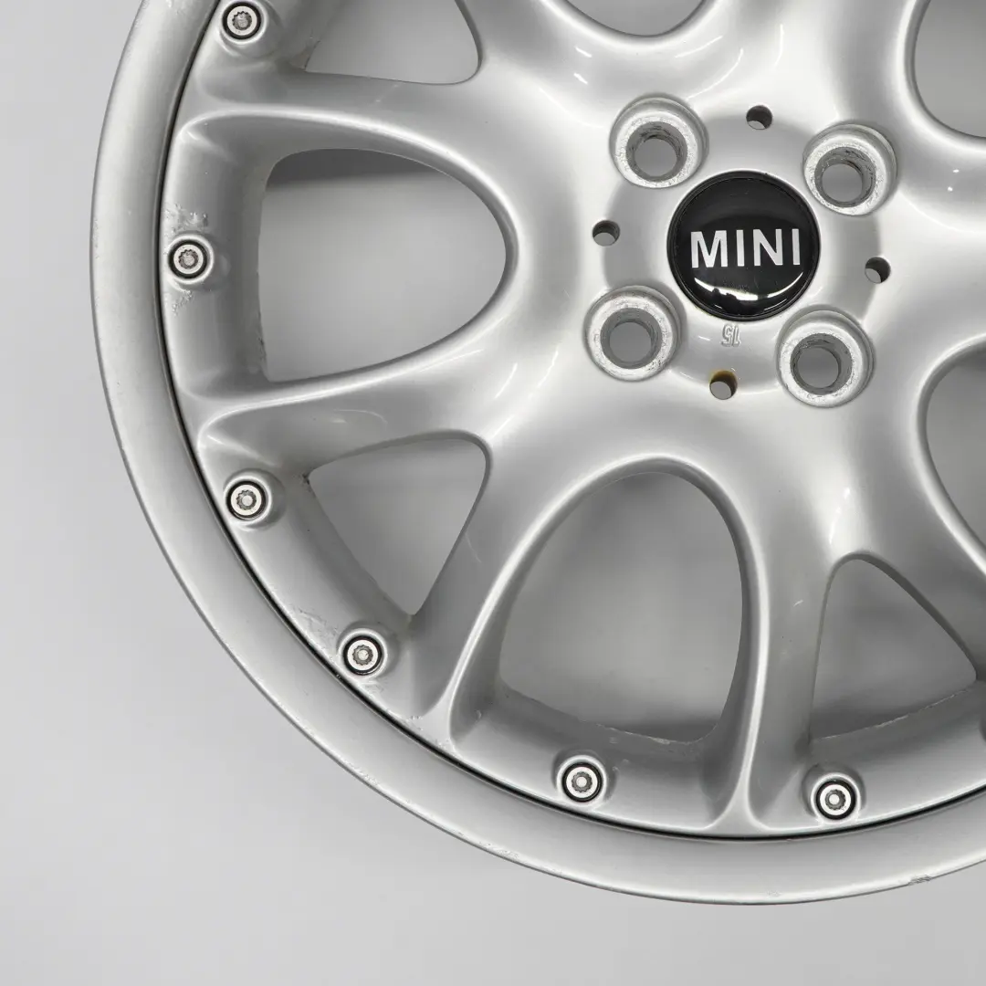 Mini Cooper R50 R53 R56 Silver Wheel Alloy Rim 17" ET:48 7J Web Cross Spoke 98 - SKU 6775686-3 - Part number 6775686