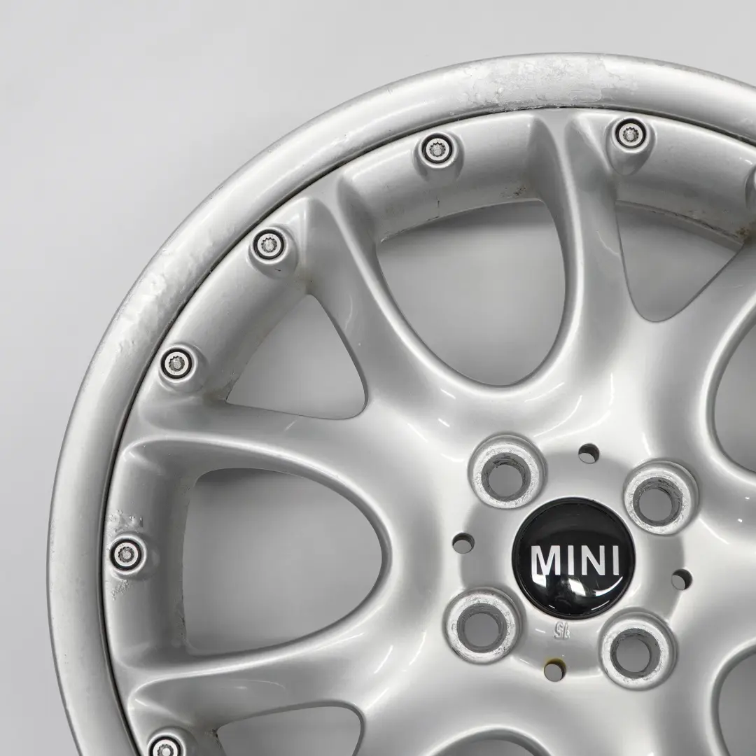 Mini Cooper R50 R53 R56 Silver Wheel Alloy Rim 17" ET:48 7J Web Cross Spoke 98 - SKU 6775686-3 - Part number 6775686