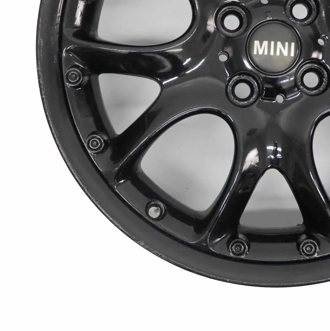 Rim Mini Cooper R50 R56 Black Alloy 17" 7J ET:48 Web Cross Spoke 98 to Wheel with Part number 6775686 Wheel Rim Mini Cooper R50 R56 Black Alloy 17" 7J ET:48 Web Cross Spoke 98 - SKU 6775686-7 - Part number 6775686
