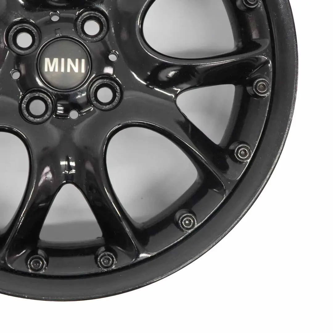 Rim Mini Cooper R50 R56 Black Alloy 17" 7J ET:48 Web Cross Spoke 98 to Wheel with Part number 6775686 Wheel Rim Mini Cooper R50 R56 Black Alloy 17" 7J ET:48 Web Cross Spoke 98 - SKU 6775686-7 - Part number 6775686