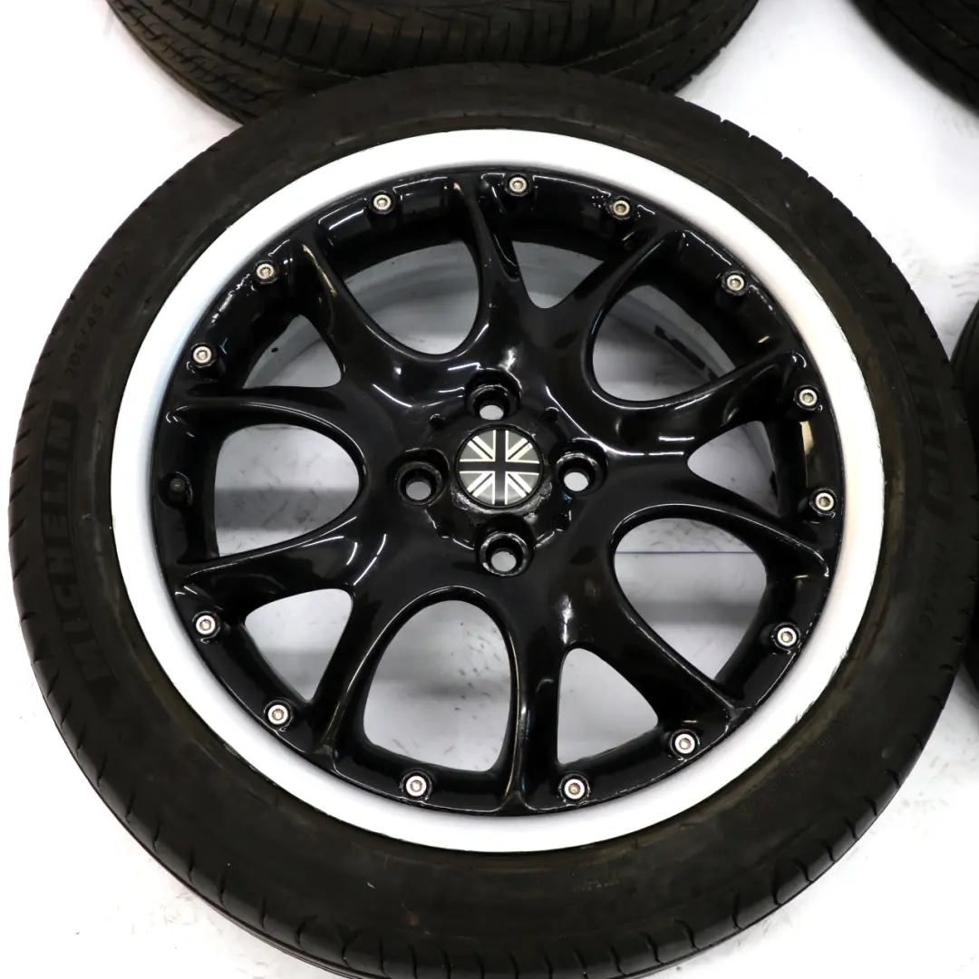 Mini R50 R56 Set Complete 4x Wheel Alloy Rim Tyres 17" 7J Web Cross Spoke 98 - SKU 6775686-SET - Part number 6775686