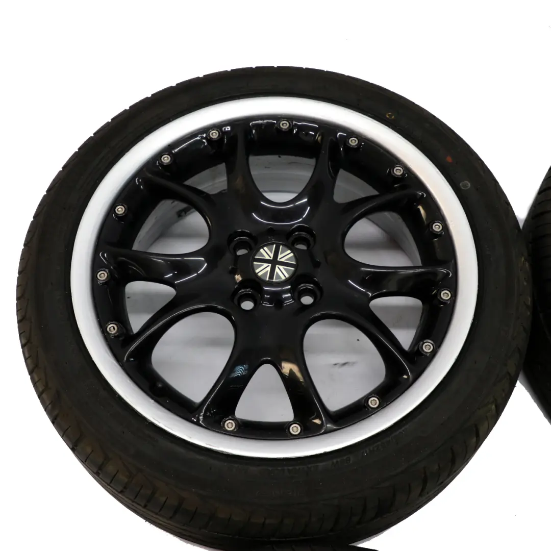 Mini R50 R56 Set Complete 4x Wheel Alloy Rim Tyres 17" 7J Web Cross Spoke 98 - SKU 6775686-SET - Part number 6775686