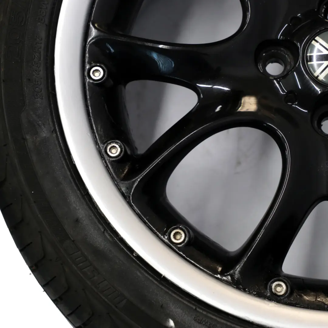 Mini R50 R56 Set Complete 4x Wheel Alloy Rim Tyres 17" 7J Web Cross Spoke 98 - SKU 6775686-SET - Part number 6775686
