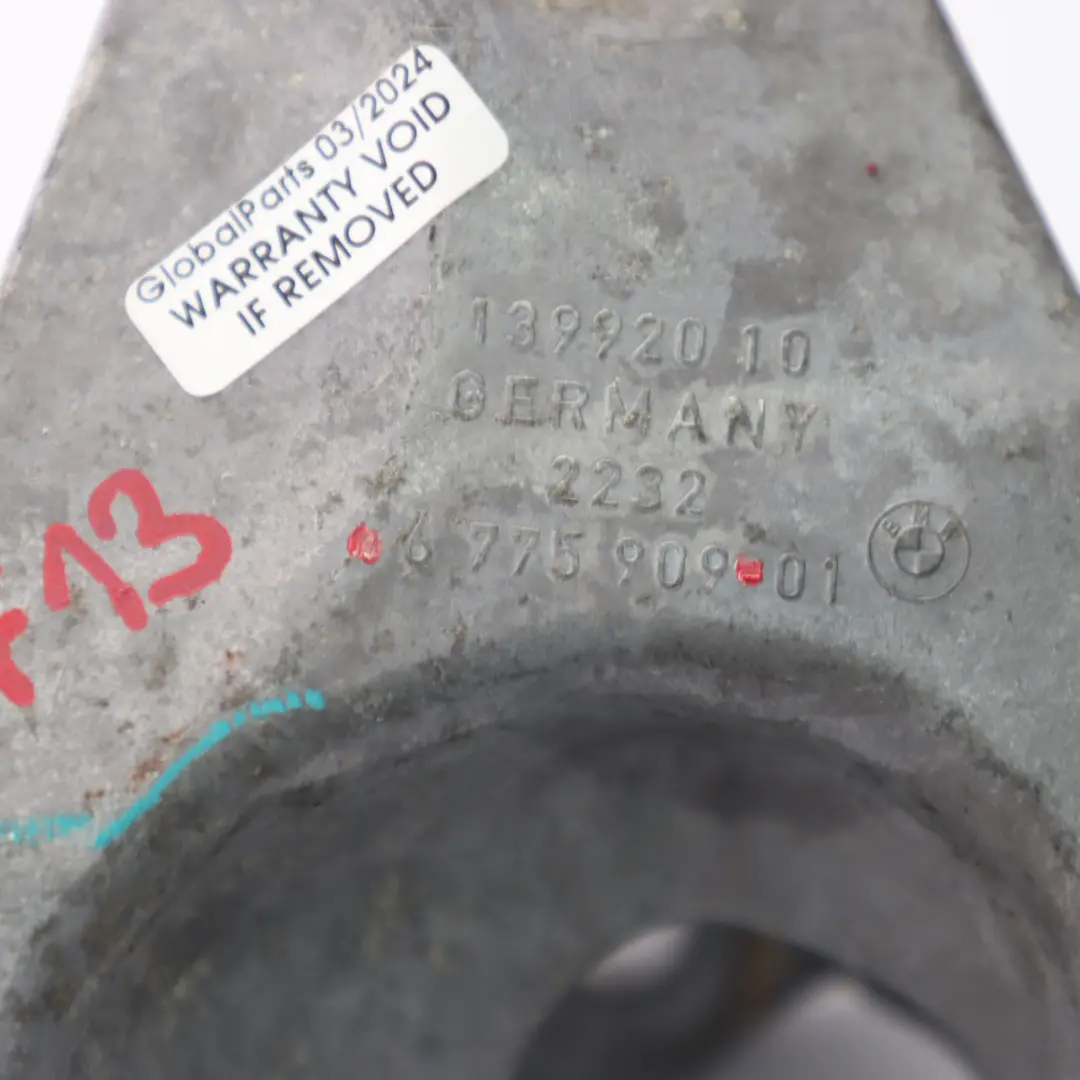 Gearbox Support Bracket BMW F01 F07 F10 F12 Mount Bearing Block N63 to with Part number 6775909 Gearbox Support Bracket BMW F01 F07 F10 F12 Mount Bearing Block N63 - SKU 6775909 - Part number 6775909