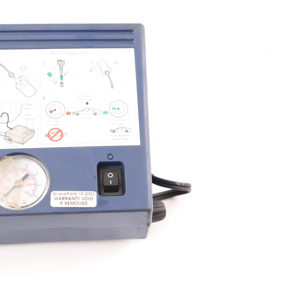 Tyre Inflation Air Compressor Pump to BMW F20 E81 E87 E60 E90 F10 X1 E84 with Part number 6777047 BMW F20 E81 E87 E60 E90 F10 X1 E84 Tyre Inflation Air Compressor Pump - SKU 6777047 - Part number 6777047