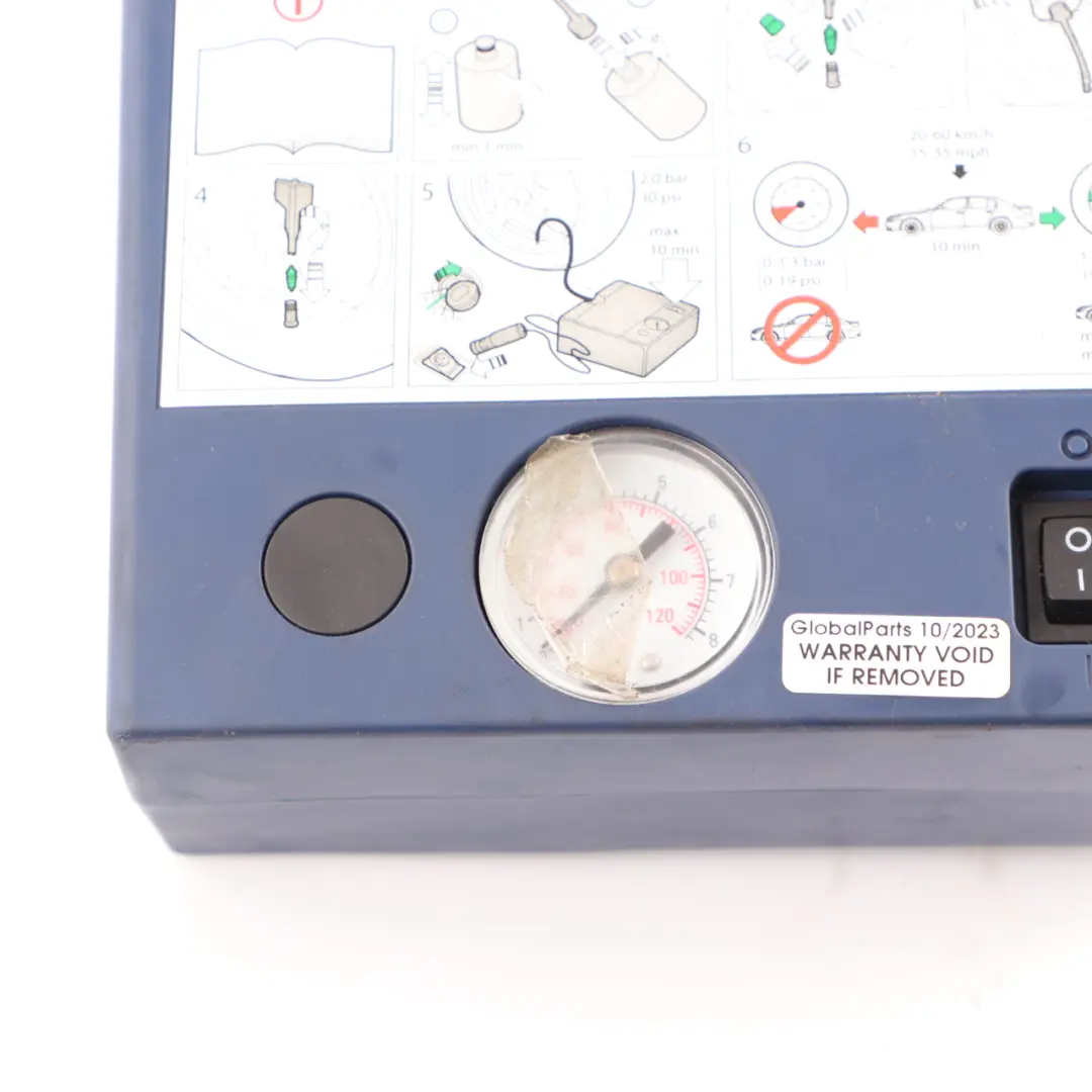 Tyre Inflation Air Compressor Pump to BMW F20 E81 E87 E60 E90 F10 X1 E84 with Part number 6777047 BMW F20 E81 E87 E60 E90 F10 X1 E84 Tyre Inflation Air Compressor Pump - SKU 6777047 - Part number 6777047