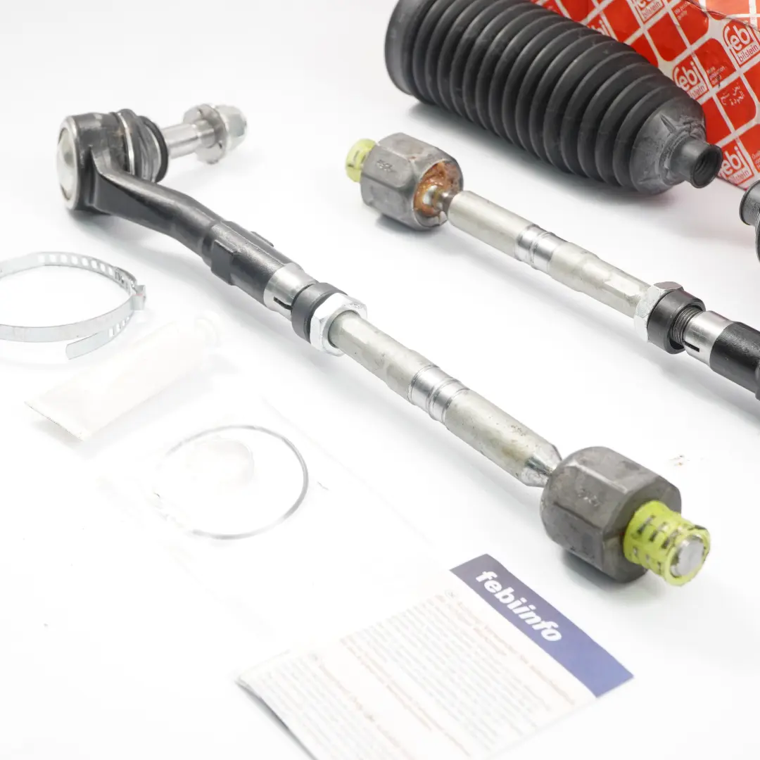 Tie Rod Front Axle Joint Left Right Febi Pair Set pour BMW E60 E61 E63 à propos du numéro de pièce 6777479 BMW E60 E61 E63 Tie Rod Front Axle Joint Left Right Febi Pair Set - SKU 6777479-1 - Numéro de pièce 6777479