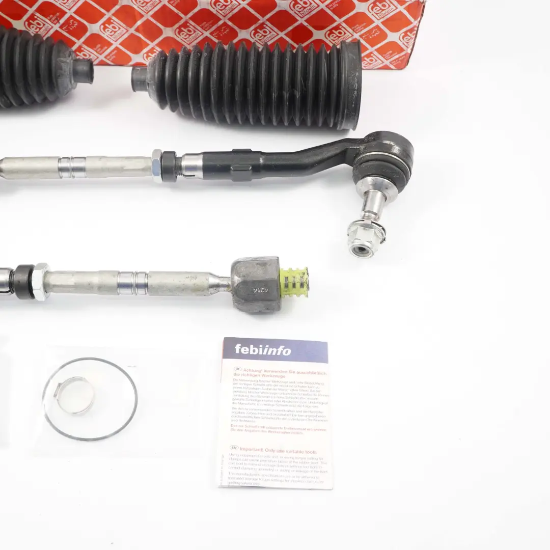 Vorne Achse Spurstange Lenkgestänge Links Rechts Febi Set für BMW E60 E61 mit Teilenummer 6777479 BMW E60 E61 Vorne Achse Spurstange Lenkgestänge Links Rechts Febi Set - SKU 6777479-1 - Teilenummer 6777479