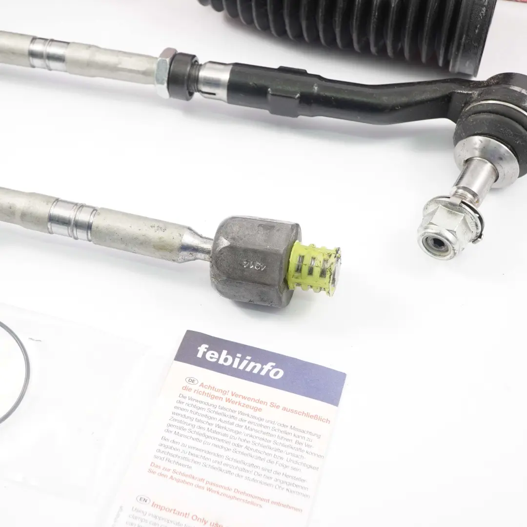 Vorne Achse Spurstange Lenkgestänge Links Rechts Febi Set für BMW E60 E61 mit Teilenummer 6777479 BMW E60 E61 Vorne Achse Spurstange Lenkgestänge Links Rechts Febi Set - SKU 6777479-1 - Teilenummer 6777479