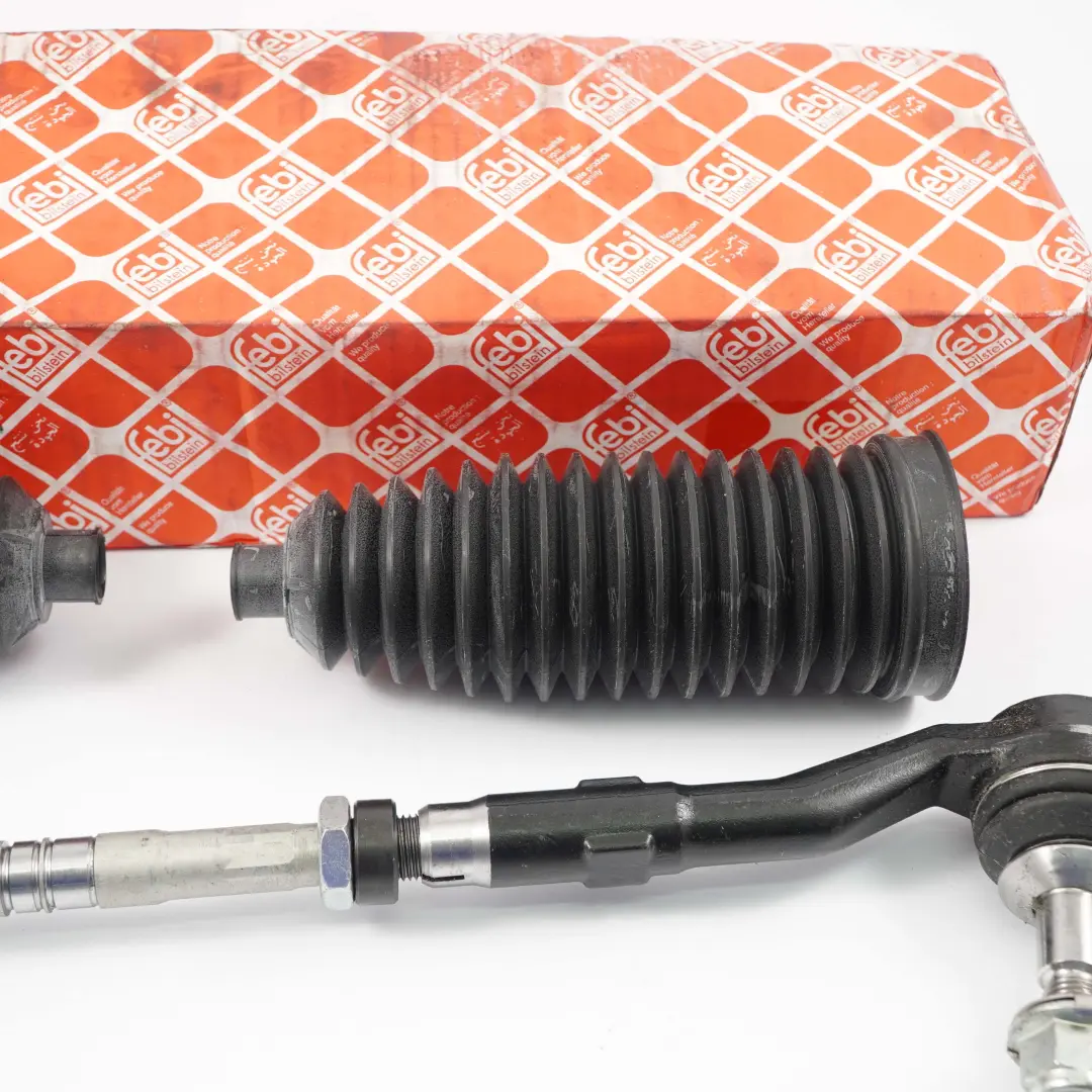 Tie Rod Front Axle Joint Left Right N/O/S Febi Pair Set to BMW E60 E61 E63 with Part number 6777479 BMW E60 E61 E63 Tie Rod Front Axle Joint Left Right N/O/S Febi Pair Set - SKU 6777479-1 - Part number 6777479