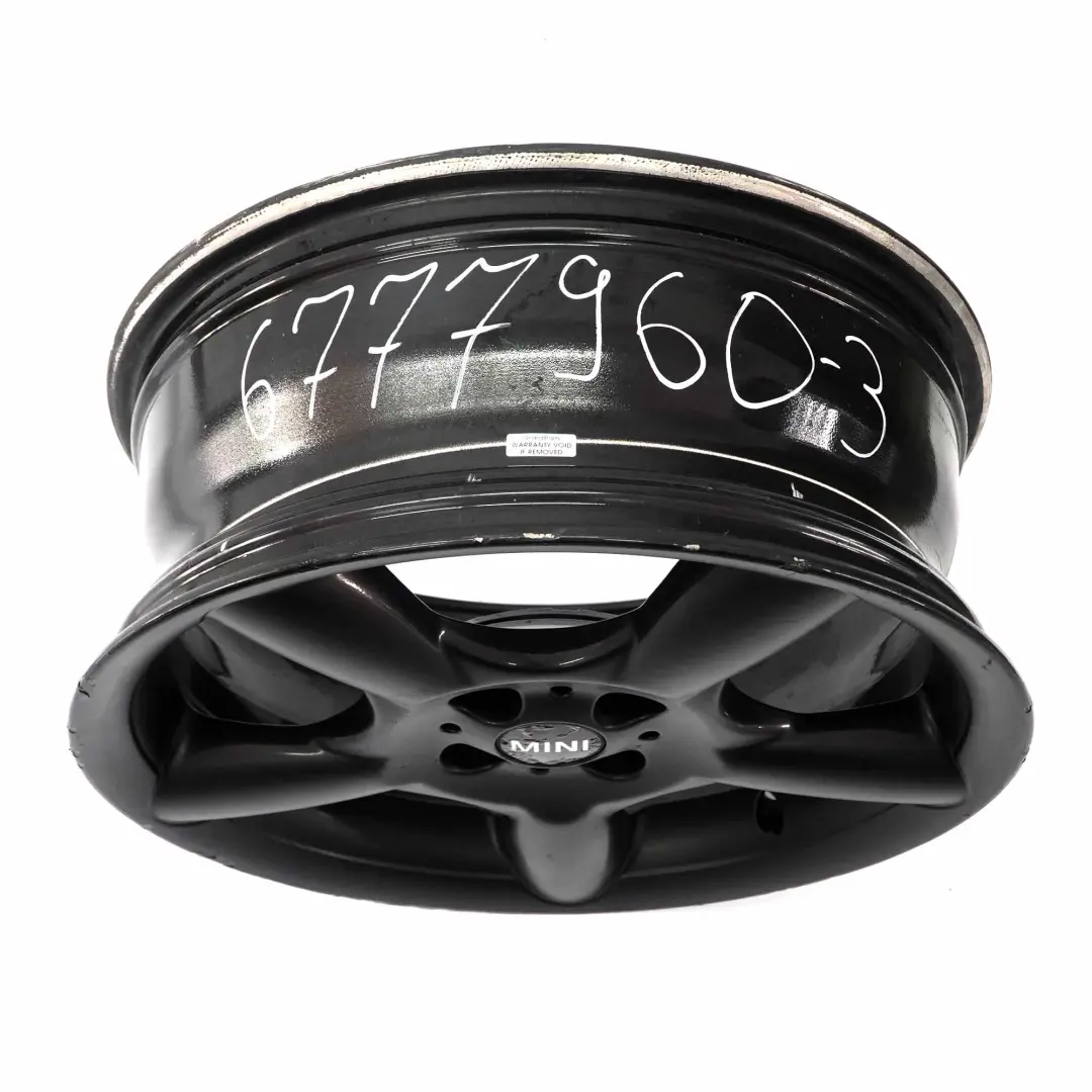 Mini Cooper One R50 R55 R56 Black Wheel Alloy Rim 17" 7J 5 Star Pace Spoke 110 - SKU 6777960-3 - Part number 6777960