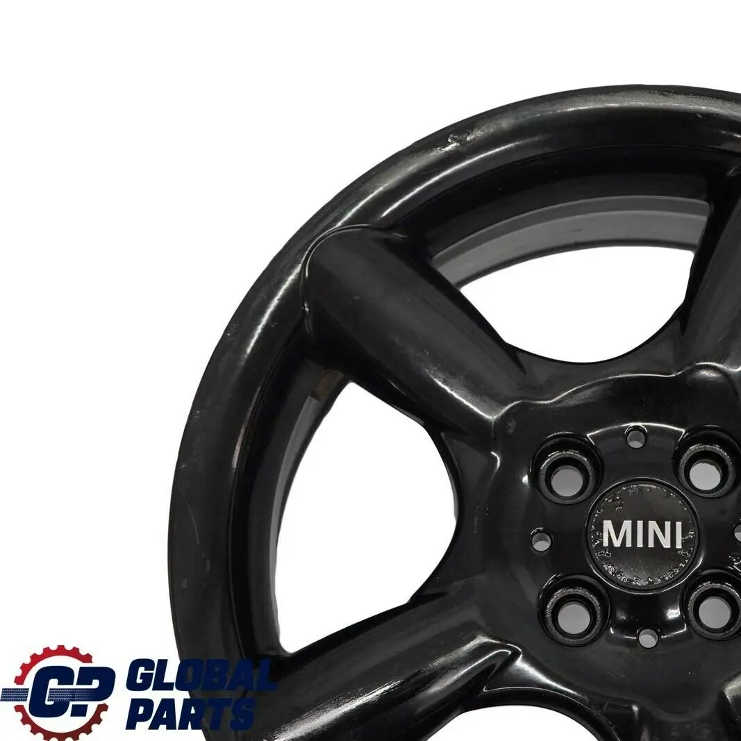 Mini Cooper One R50 R56 Alu Felge 7J 17" Schwarz 5 Star Pace Spoke 110 - SKU 6777960-4 - Teilenummer 6777960