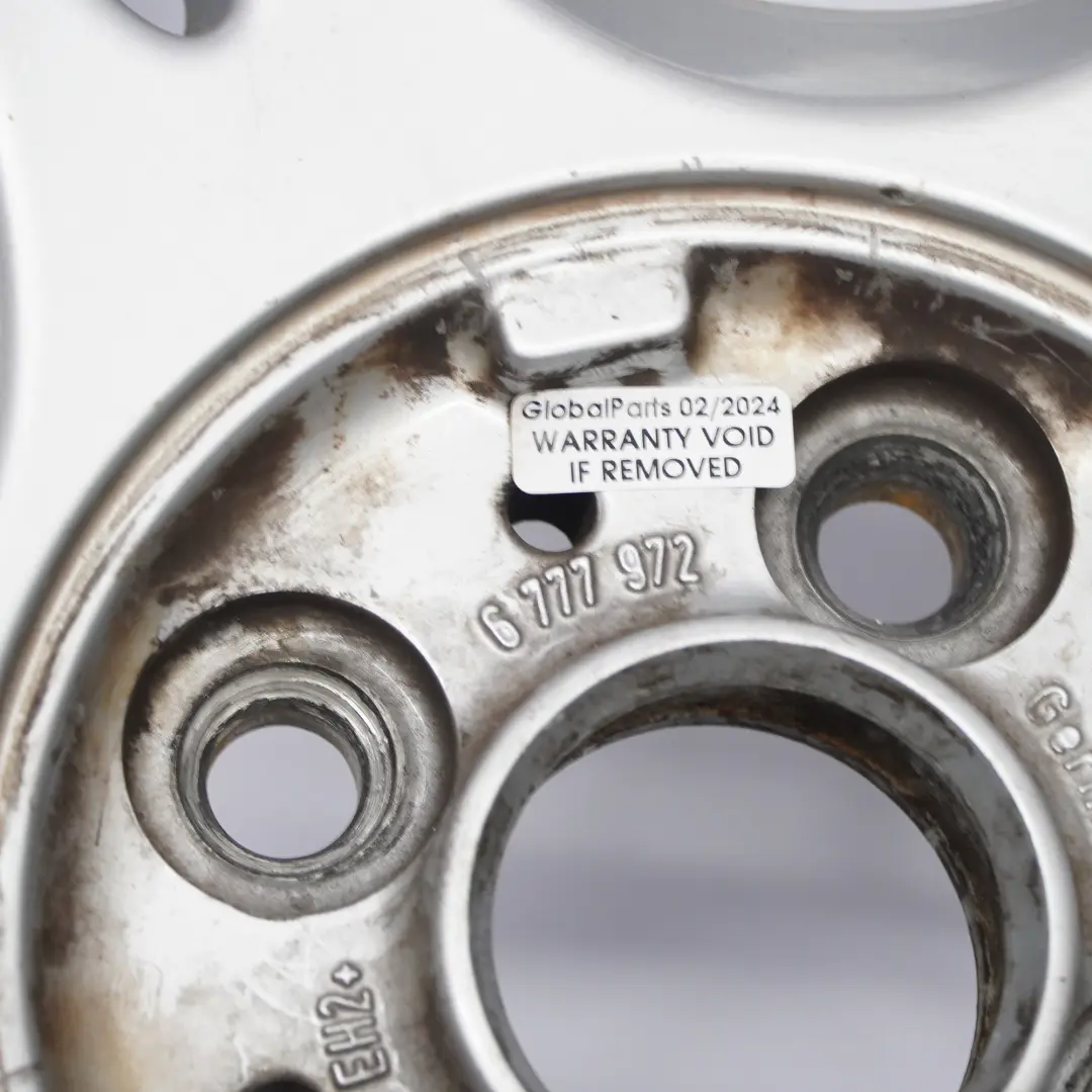 Alloy Rim 18" 7J ET:52 JCW Star Spoke R95 to Mini R50 R53 R56 Silver Wheel with Part number 6777972 Mini R50 R53 R56 Silver Wheel Alloy Rim 18" 7J ET:52 JCW Star Spoke R95 - SKU 6777972-1 - Part number 6777972