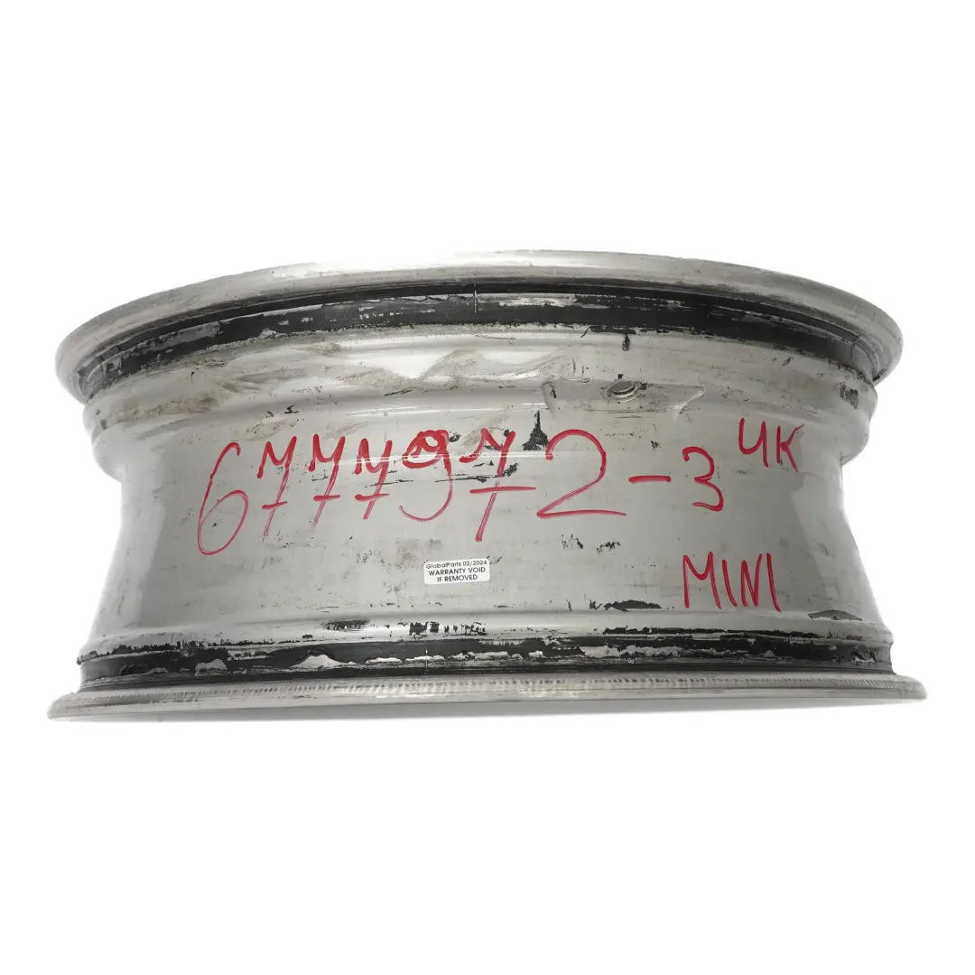 Alloy Rim 18" 7J ET:52 JCW Star Spoke R95 to Mini R50 R53 R56 Silver Wheel with Part number 6777972 Mini R50 R53 R56 Silver Wheel Alloy Rim 18" 7J ET:52 JCW Star Spoke R95 - SKU 6777972-3 - Part number 6777972