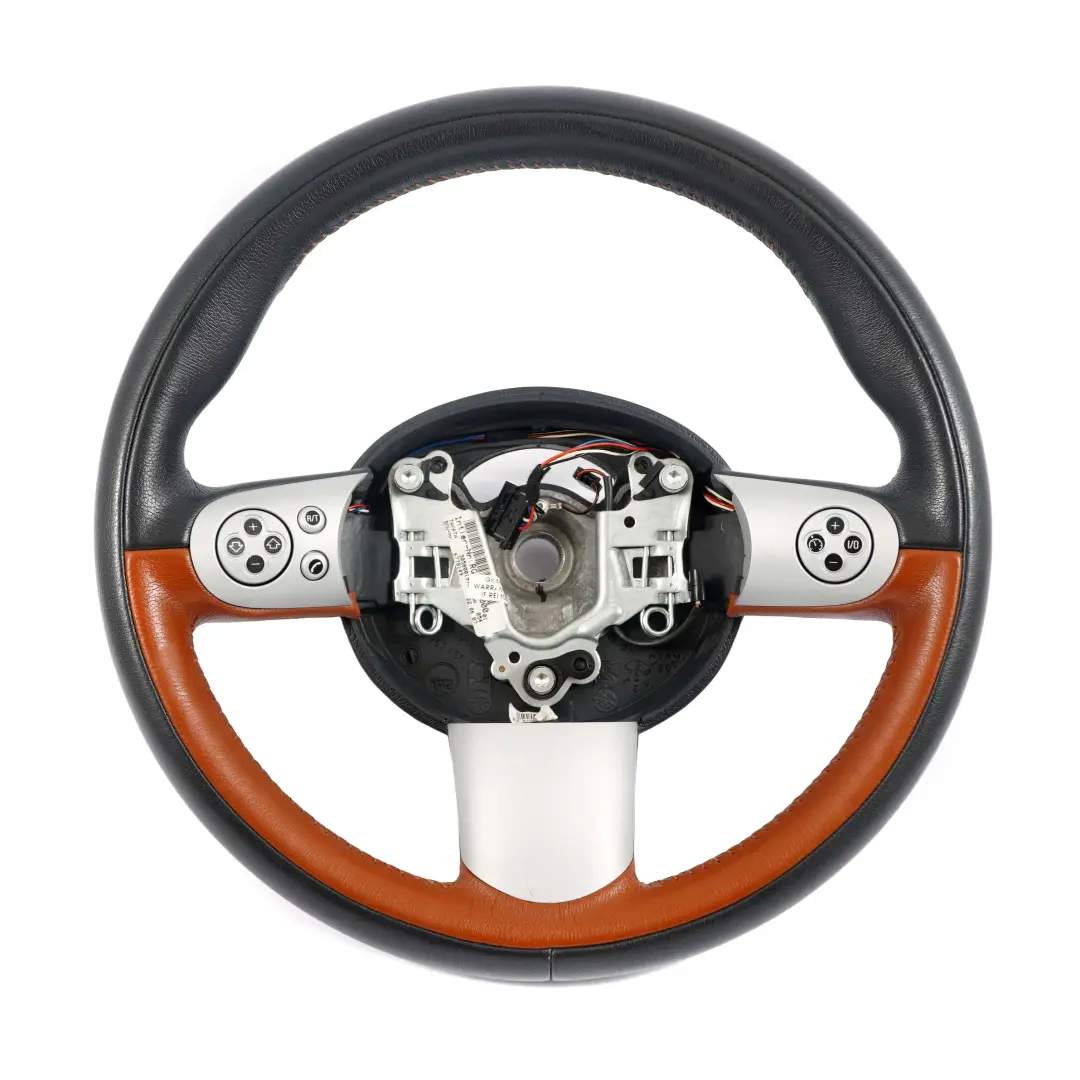 deportivo Mini Cooper R50 Negro / Marron Mulifuncion De cuero para Volante con número de pieza 6778149 Volante deportivo Mini Cooper R50 Negro / Marron Mulifuncion De cuero - SKU 6778149 - Número de pieza 6778149