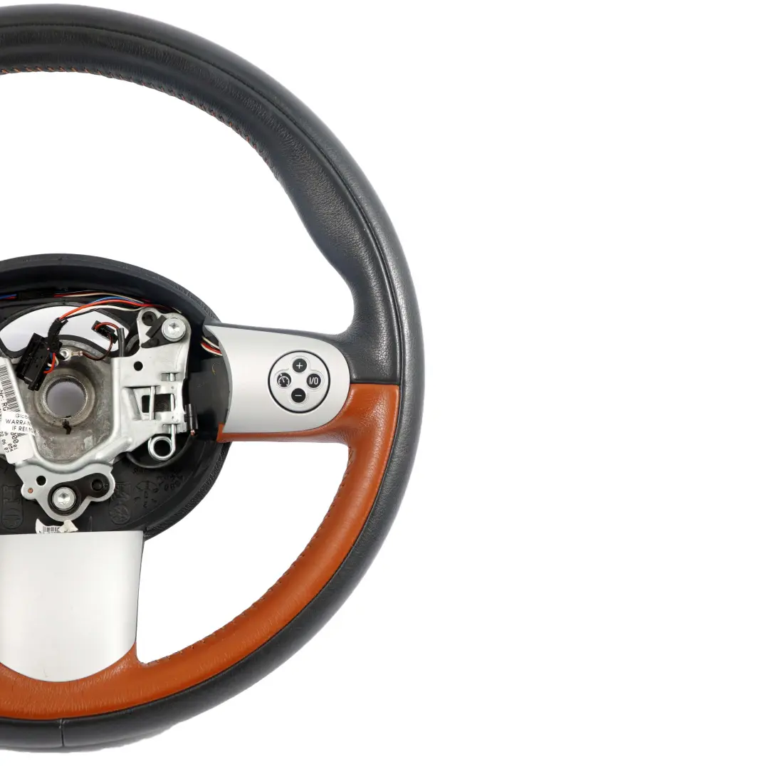 deportivo Mini Cooper R50 Negro / Marron Mulifuncion De cuero para Volante con número de pieza 6778149 Volante deportivo Mini Cooper R50 Negro / Marron Mulifuncion De cuero - SKU 6778149 - Número de pieza 6778149