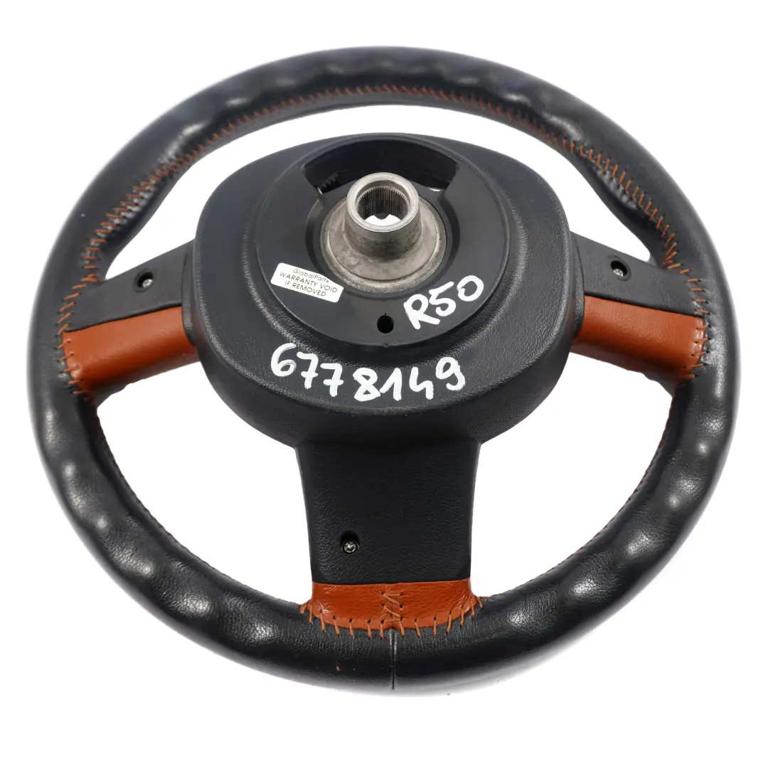Volante deportivo Mini Cooper R50 Negro / Marron Mulifuncion De cuero - SKU 6778149 - Número de pieza 6778149