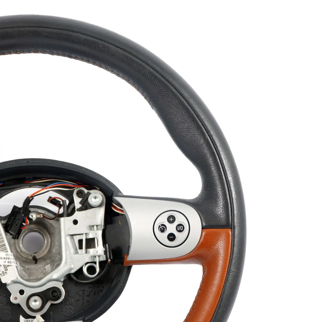 Mini Cooper R50 R52 R53 Sportlenkrad Schwarz / Braun Leder Lenkrad Multifunktion - SKU 6778149 - Teilenummer 6778149