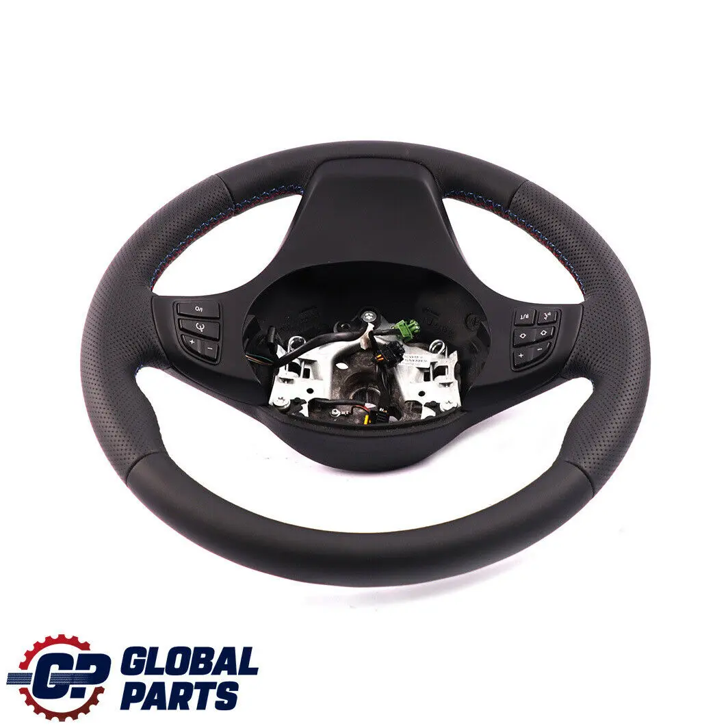 BMW X3 E83 X5 E53 NEW Black Leather Sport Steering Wheel M-tricoloured - SKU 6778404 - Part number 6778404