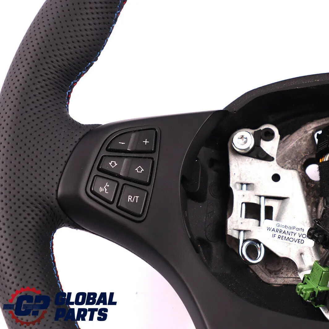 Leather Sport Steering Wheel M-tricoloured to BMW X3 E83 X5 E53 NEW Black with Part number 6778404 BMW X3 E83 X5 E53 NEW Black Leather Sport Steering Wheel M-tricoloured - SKU 6778404 - Part number 6778404