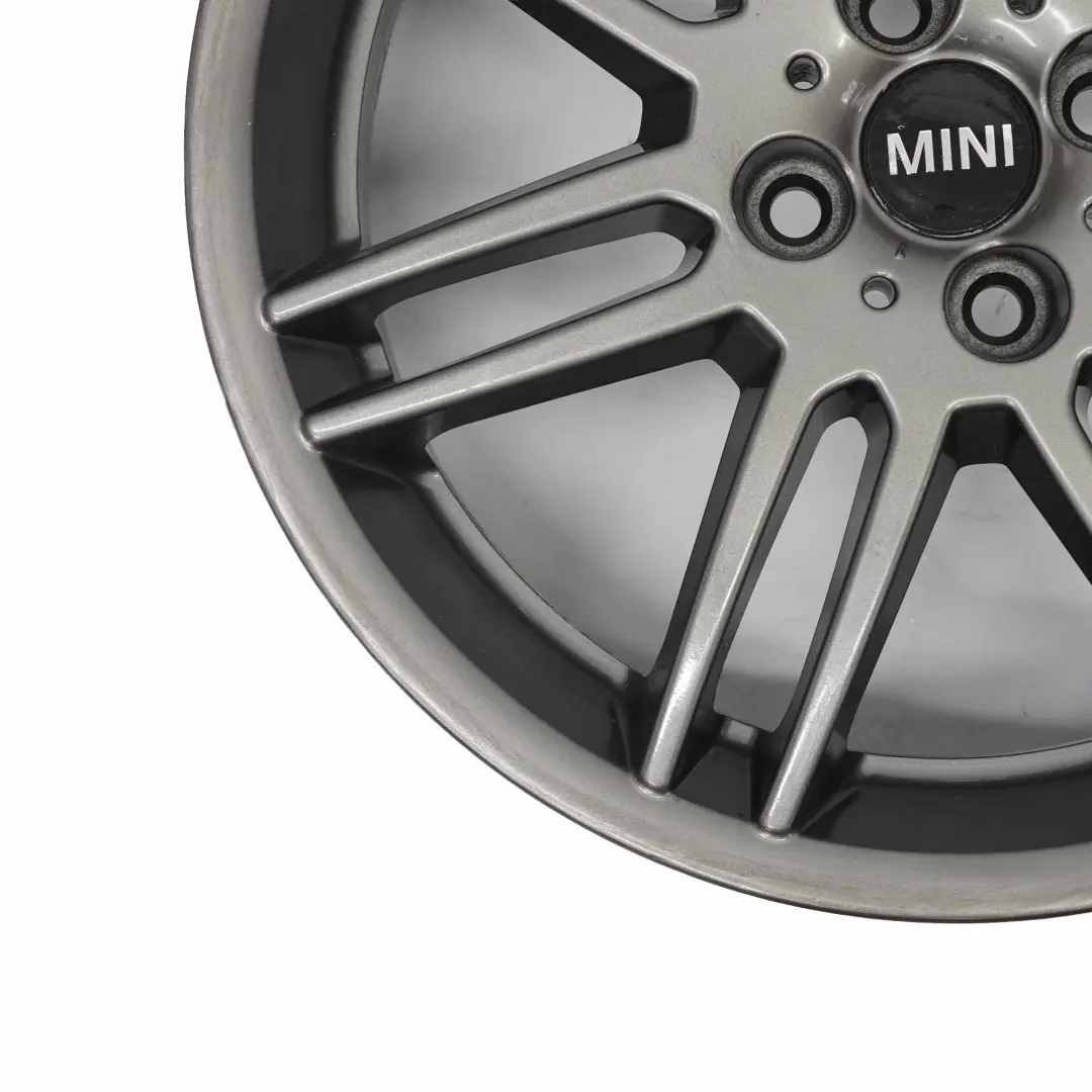 Rim Mini Cooper R50 R56 Grey Alloy 17" 7J ET:48 Double Spoke 99 to Wheel with Part number 6778426 Wheel Rim Mini Cooper R50 R56 Grey Alloy 17" 7J ET:48 Double Spoke 99 - SKU 6778426-2 - Part number 6778426