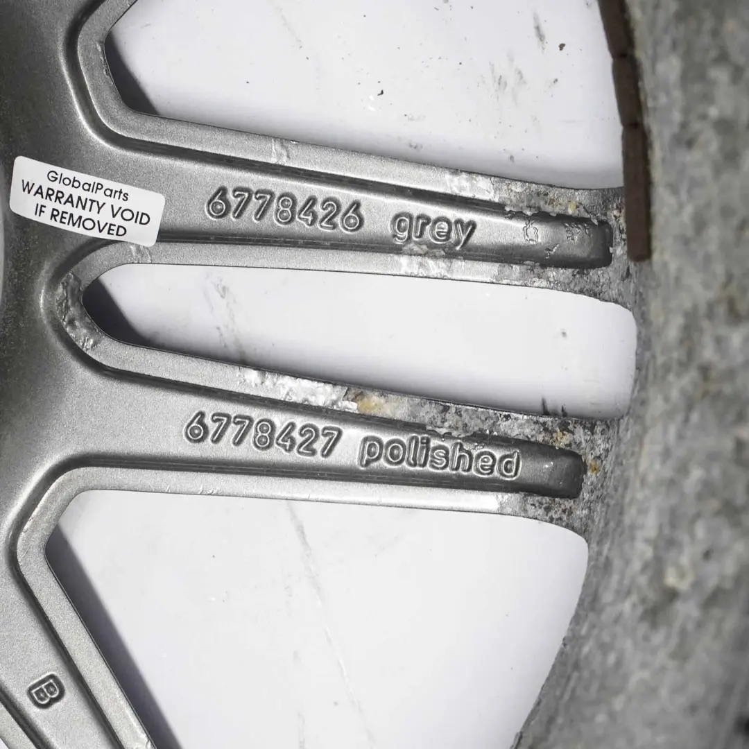 Rim Mini Cooper R50 R56 Grey Alloy 17" 7J ET:48 Double Spoke 99 to Wheel with Part number 6778426 Wheel Rim Mini Cooper R50 R56 Grey Alloy 17" 7J ET:48 Double Spoke 99 - SKU 6778426-4 - Part number 6778426