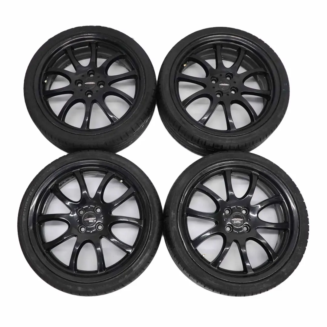 Complete Set 4x Black Wheels Tyres John Cooper Works 18" 7J to MINI R50 R56 with Part number 6778428 MINI R50 R56 Complete Set 4x Black Wheels Tyres John Cooper Works 18" 7J - SKU 6778428-SET - Part number 6778428