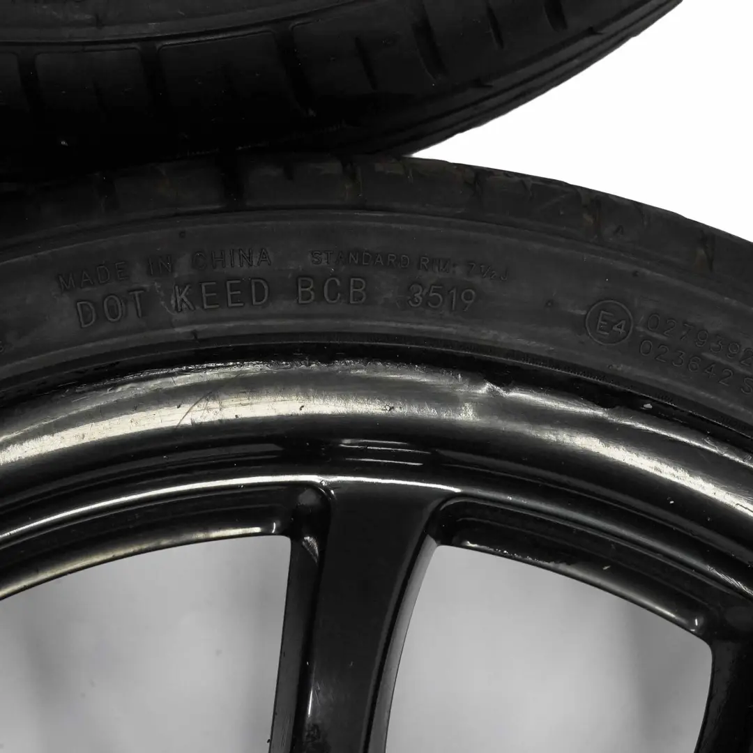 MINI R50 R56 Set complet 4x Noir Jantes Pneus John Cooper Works 18" 7J - SKU 6778428-SET - Numéro de pièce 6778428
