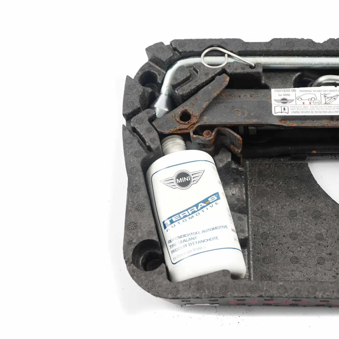 Mini Cooper One R56 R57 Tool Service Kit Lifting Jack Tyre Sealant Hook - SKU 6778554-3 - Part number 6778554