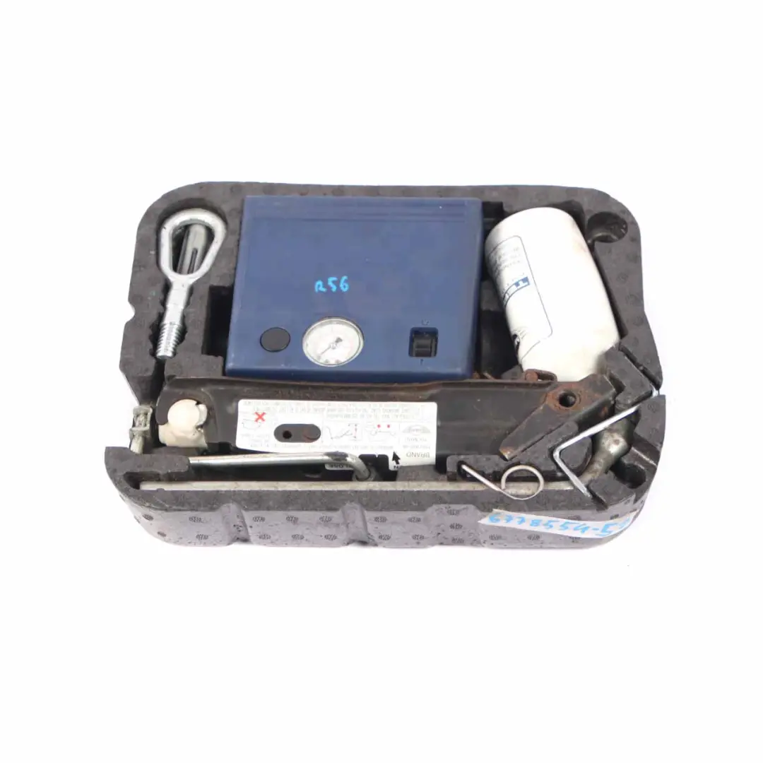 Kit D'Entretien Mini Cooper One R56 R57 Outil Cric Levage Stockage Produit Pneus pour à propos du numéro de pièce 6778554 Kit D'Entretien Mini Cooper One R56 R57 Outil Cric Levage Stockage Produit Pneus - SKU 6778554-5 - Numéro de pièce 6778554